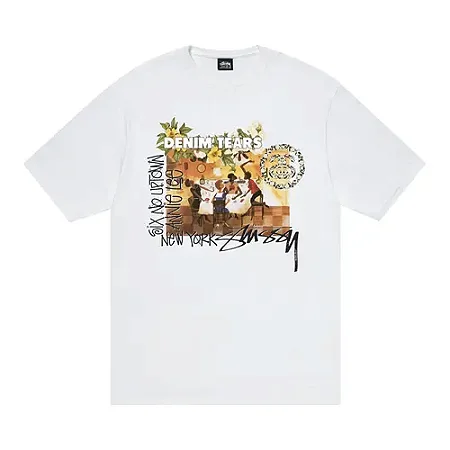 Camiseta Denim Tears x Stussy Annie Lee Artist "White"