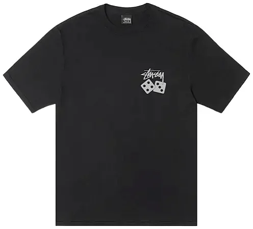 Camiseta Stussy Dice Pigment Dyed "Black"