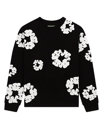 Camiseta Denim Tears Long-Sleeve Wreath "Black"