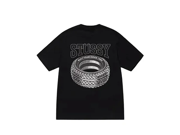 Camiseta Stussy Tough Tread "Black"