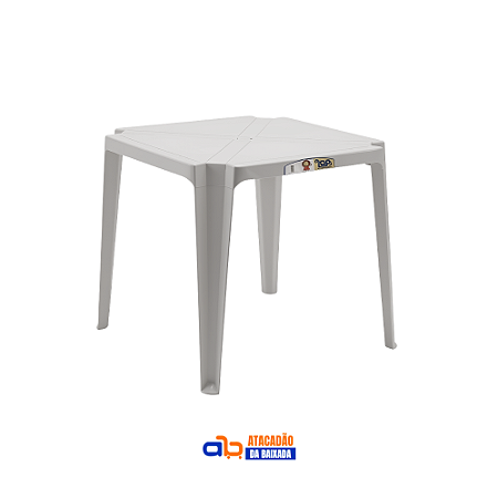 Mesa Inovar Branco Gelo 70x70cm - TopMil