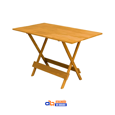 Mesa Dobrável Madeira - Zamatta - 1,20m x 70cm