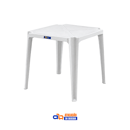 Mesa Coruripe Branca 70x70cm - Solplast