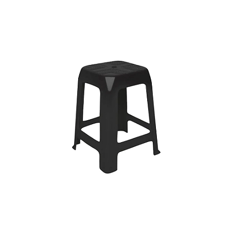 BANQUETA BESSA PRETA PLASTEX