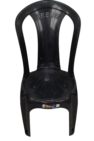 CADEIRA JESUS PRETA - SOLPLAST
