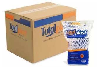 CAIXA DO KIT POTE RETANGULAR DE 250ML - TOTALPLAST - C/ 144 UNIDADES.