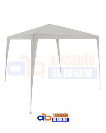 Tenda Branca Gazebo Tubular 3X3m Polietileno - Bel