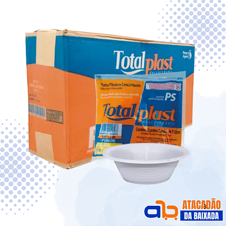 CAIXA DE PRATO 15CM FUNDO - TOTALPLAST - 1000 UNIDADES