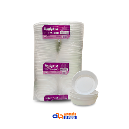 Marmitex de Isopor TM 100 500ml Totalplast - c/100un