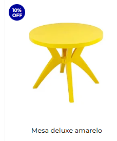 JOGO DE MESA E CADEIRAS DELUXE FORTE PLÁSTICO