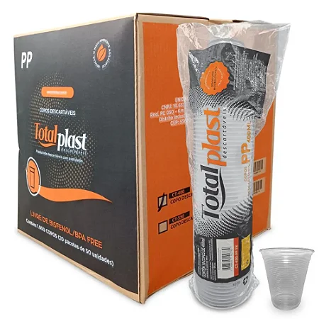 CAIXA DE COPO PP 400ML - TOTALPLAST