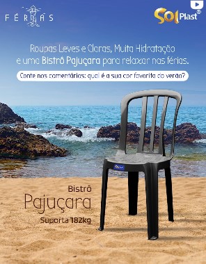 CADEIRA PRETA PAJUCARA SOLPLAST