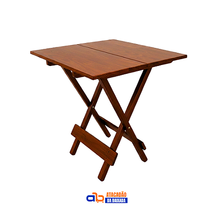 Mesa Madeira Quadrada 70X70cm - Zamatta