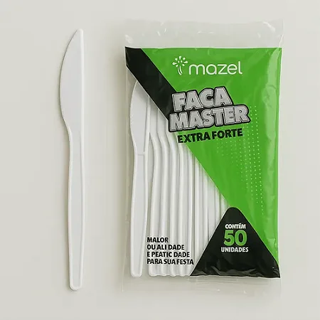 Faca Master Extra Forte - Branca - 50 unidades