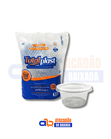 Kit Pote Redondo Totalplast 200ml - 24 Unidades