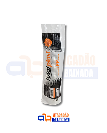 Copo Plástico Liso Totalplast 300ml - 100 unidades