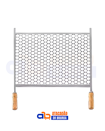Grelha Inox para Churrasco 50x60cm