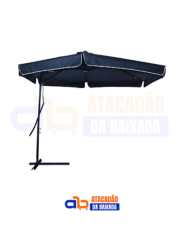 Ombrellone Suspenso Oslo Azul com Alavanca 3m - Bel