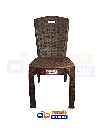 Cadeira Cairo Rattan Marrom