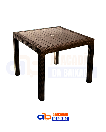 Mesa Rattan Marrom