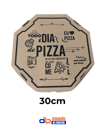 Caixa para Pizza de 30cm - 25 Unidades