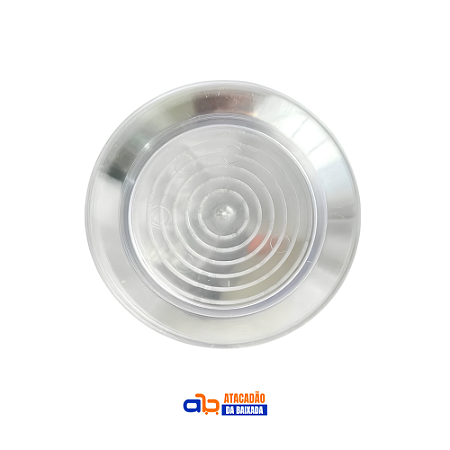 Prato Acrílico Cristal 18cm Elite - c/ 10un