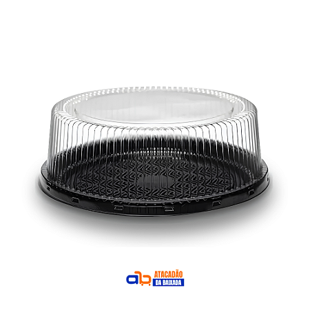 Embalagem Bolo e Torta Baixa PF-56BPR Base Preta - Packform