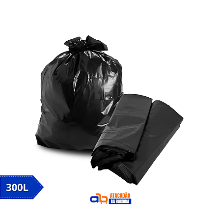 Sacos de Lixo Preto 300L - América c/100un
