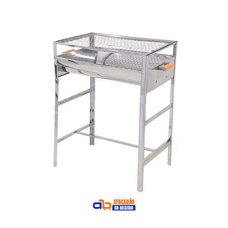 Churrasqueira Inox Carioca c/ Pés Dobráveis - Valente