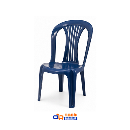 Cadeira Bistrô Paraty em Polipropileno Virgem Azul 182kg - Bel
