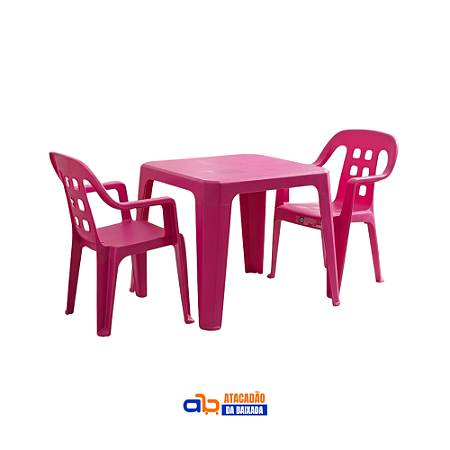 Jogo de Poltronas Infantil Rosas - Bel