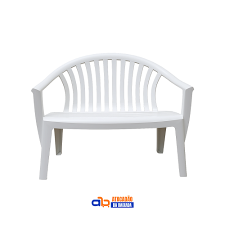Banco de Jardim Tramontina Leme Branco 240kg