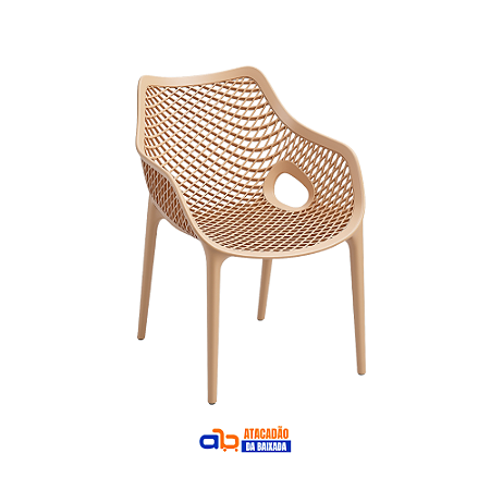 Poltrona Concha Viva Nude 182kg Inovar - TopMil