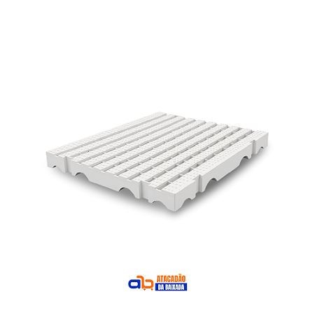 Estrado Plástico 50x50cm Branco - Natuplast