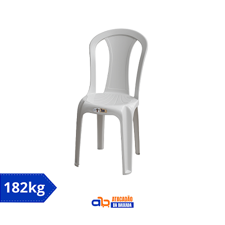 Cadeira Sauípe Branco Gelo 182kg Inovar - TopMil