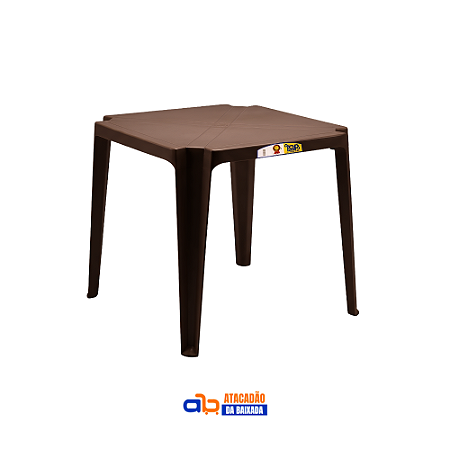 Mesa Inovar Marrom 70x70cm - TopMil