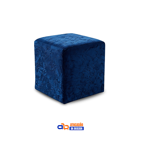 Puff Quadrado Liso 35x35cm - Arrais
