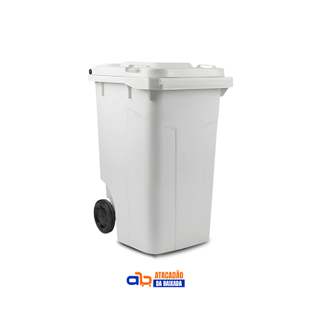 Contentor de Lixo 240L Branco - Usaplast