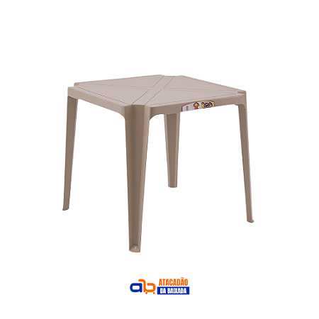 Mesa Inovar Nude 70x70cm - TopMil