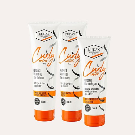 KIT DEFINIDOR DE CACHOS CURLY CONTROL COM SHAMPOO, MASCARA E MODELADOR