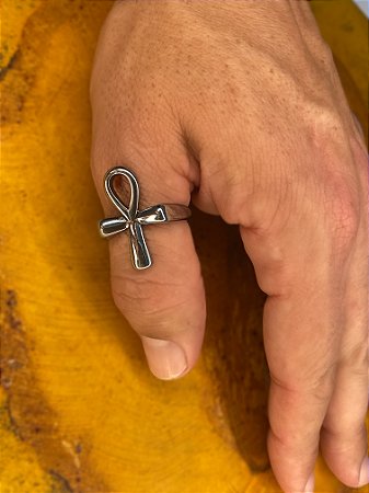 Anel Crucifixo Vertical