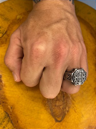 Anel São Bento Cruz Sagrada