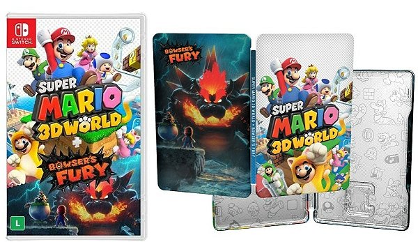 Jogo Super Mario 3d World Bowsers Fury Nintendo Switch em Promoção