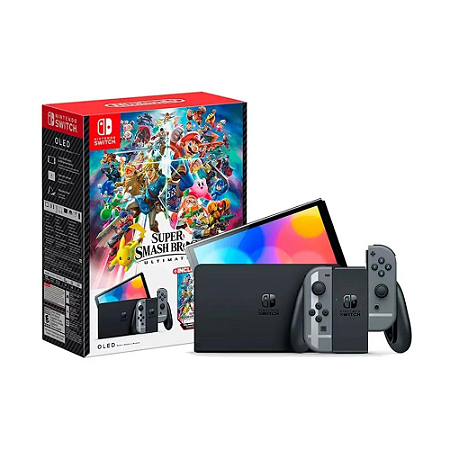 Console Nintendo Switch Oled Bundle Super Smash Bros Ultimate (Naciona - TK  Fortini Games