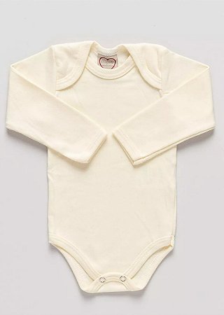 Body Bebê Algodão Manga Longa (Várias cores)