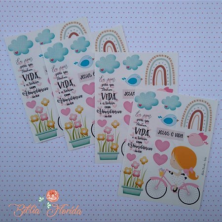 Adesivos Transparente para Bible Journaling - Vida
