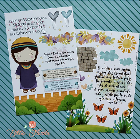 Adesivos Transparente com devocional - Josué: Muralhas de Jericó