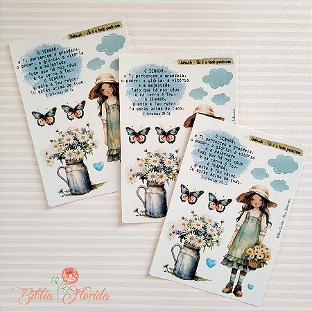 Adesivos Transparente DEUS SOBERANO - Bible Journaling
