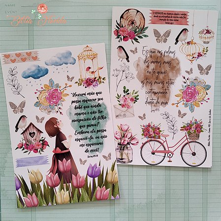 Adesivos Transparente com devocional - ISAÍAS : Chamada para servir- Bible Journaling