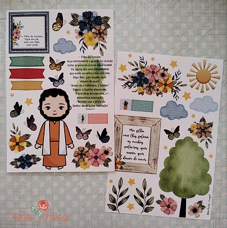 Adesivos Transparente com devocional - EZEQUIEL: O profeta - Bible Journaling